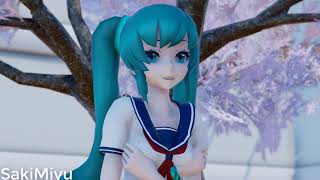 ◤MMD◢ ↬ Thank you,next  【Saki Miyu】