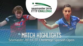 Kato Miyu vs Giorgia Piccolin | 2019 ITTF Challenge Spanish Open Highlights (R32)