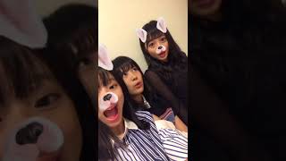 山本彩加 岩田桃夏 上西怜 instagram live 20180713