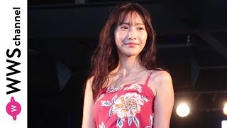 佐野ひなこが花柄のキャミソールでランウェイに登場！＜TGC BEACH 2019＞