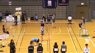 上杉夏美/鈴木成美(明治大学) vs 鈴木咲貴/田代愛妃(日本体育大学) WD準決勝【全日本学生バド2019】