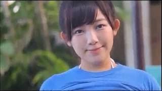 ボーダーVer5青白（天木じゅん）Videos of Asian girls wearing the same Blue-white border pattern bikini5