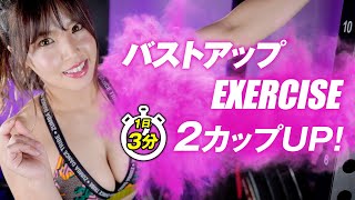 【バストアップ】【綺麗なお椀型バスト】１日３分で２カップアップ！ 【japanese wrestler exercise】