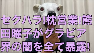 【悲報】DV夫と離婚協議中の熊田曜子がグラビア界のセクハラや枕営業の実態を語る!令和の新たなアイドルの稼ぎ方とは…?