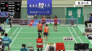 杉山 利奈／園田絵里奈（東海興業）vs 鈴木 咲貴／有安沙生（百十四銀行）WD第2日・第二試合【S／Jリーグ2　2021】