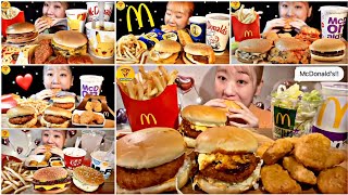 MIYU ASMR EATING *MCDONALDS CHEESE BURGER + FRIES + CHICKEN NUGGETS* ASMR COMPILATION VIDEO NEW 2023