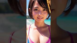 #AI美女 #AIグラビア #AI彼女 #何枚目が好き？ #水着 #stablediffusion