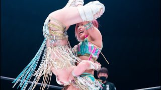 【スターダム】白川未奈が奥の手の新技『フィギュアフォードライバーMINA』で上谷沙弥を破り、夢の白いベルト新王者に！-4.23横浜アリーナ大会-【STARDOM】