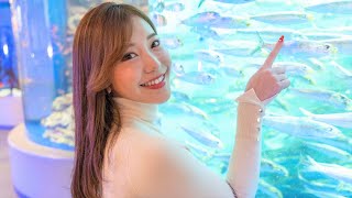 【彼女とデートなう】バーレスク東京美女‼セクシーココと水族館＆水着デート