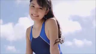 美少女　競泳水着　プール　川崎あや