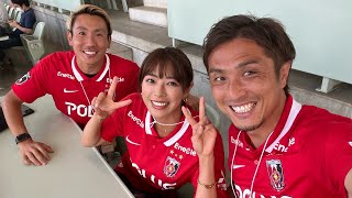 グラビアアイドルわちち&LISEMタカ参戦!古巣・浦和レッズの応援に行ったら、試合前から盛り上がりすぎたww