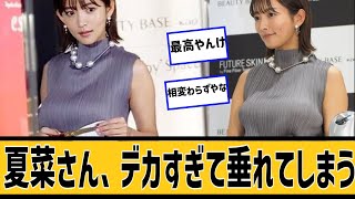 夏菜さん、垂れてしまうに対するネット民の反応#2ch#5ch#なんｊ#なんＧ