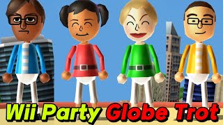 Globe Trot gameplay Carl, Miyu, Julie and Shohei | Wii Party – Alexgaming