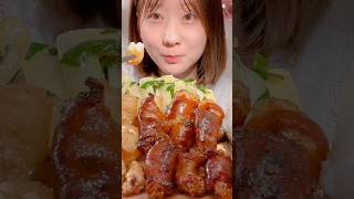 Grilled Beef Large Intestine😋 MIYU ASMR #asmr #asmreating #asmrfood #mukbang #miyuasmr